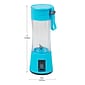 Mind Reader 12.8 Oz. Handheld Rechargeable Portable Blender, Blue (PORBLEND-BLU)