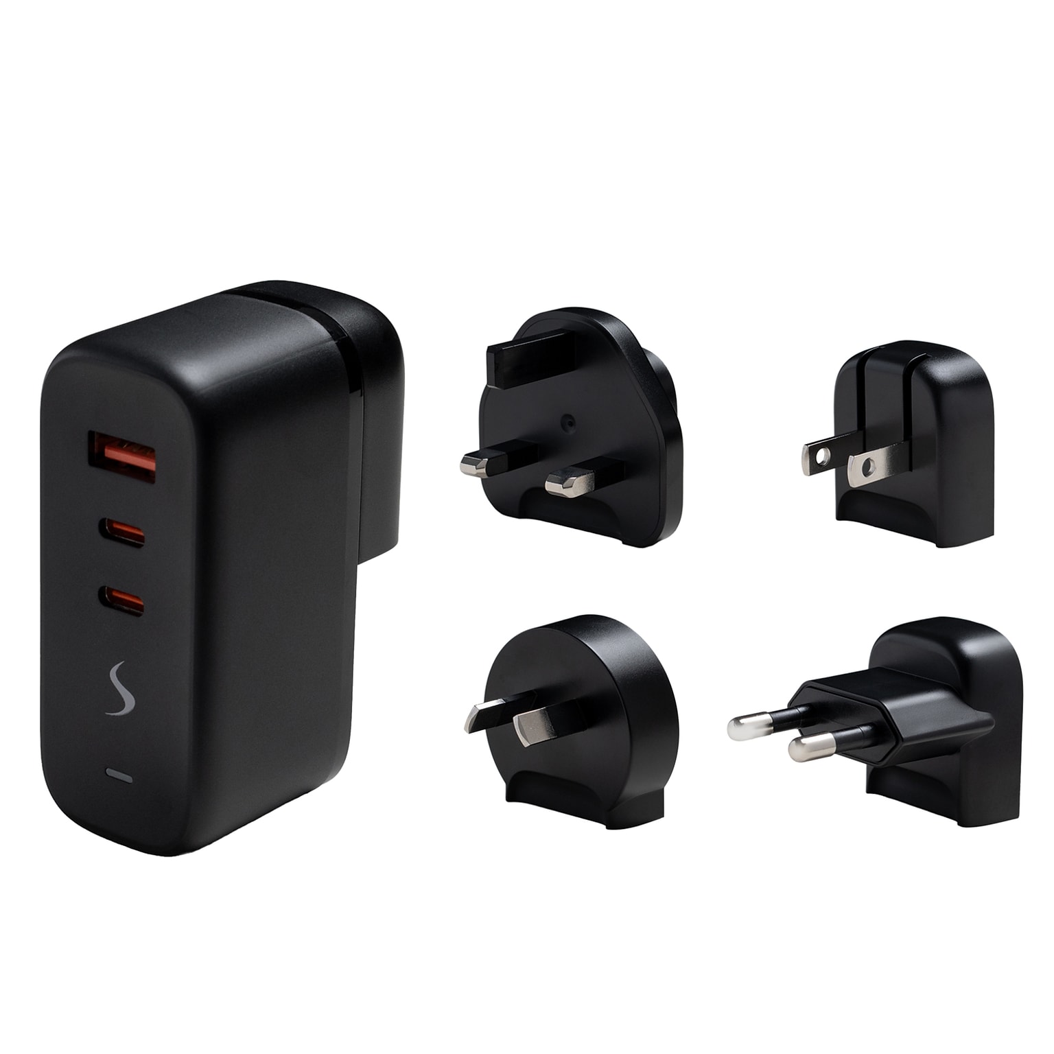 Scapade AirPower 65-Watt PD Multi-USB Travel Charger with International Plugs, Black (SCAPSTPD65)