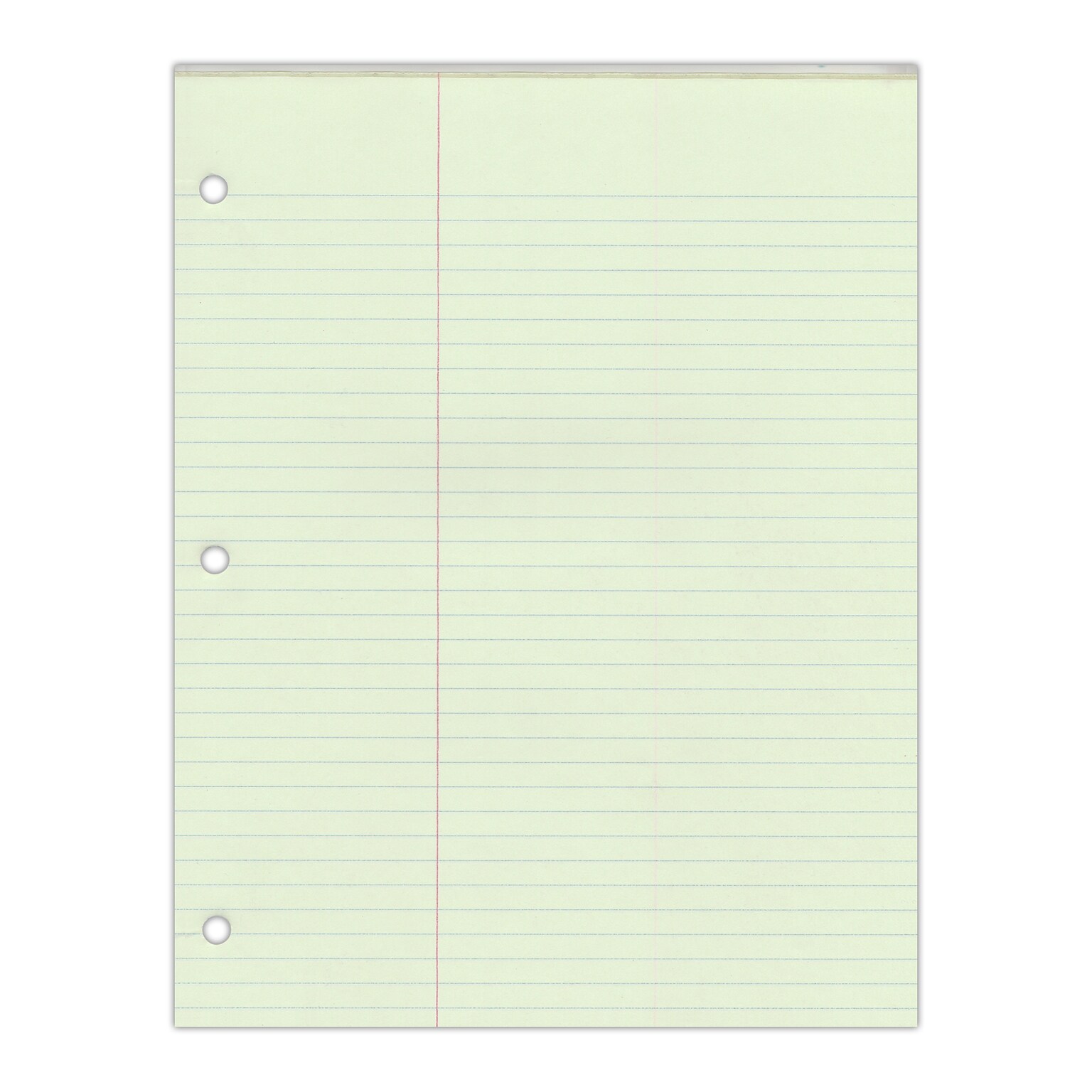 Roaring Spring Paper Products Notepad, 8.5 x 11, College Ruled, Green, 50 Sheets/Pad, 36 Pads/Case (95134cs)