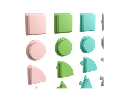 Flash Furniture Bright Beginnings Shapes for Modular STEAM Walls, 256/Pack (MK-ME14702-GG)