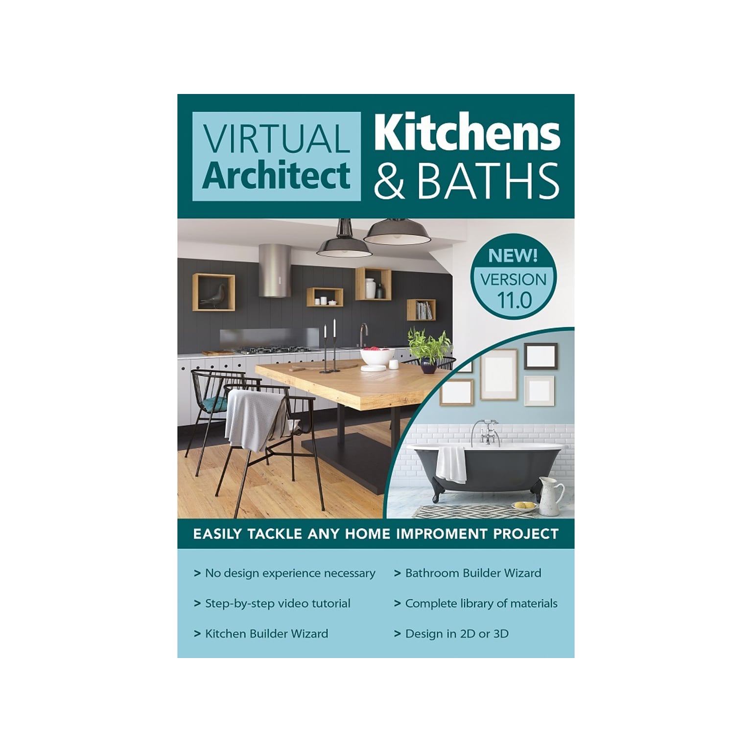 Virtual Architect Kitchens & Baths 12 for Windows, 1 User [Download]
