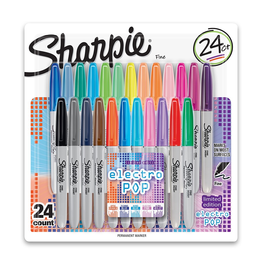 Resist Fading and Water Marks on Paper and Plastic AP Certified Blue Color Ultra-Fine Permanent Marker Pack of 12 1 Pack 
