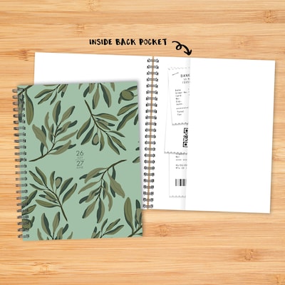 2026-2027 Willow Creek 8.5" x 11" Academic Weekly & Monthly Planner, Olive Grove (65976)