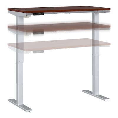 Bush Business Furniture Move 40 Series 48W Electric Height Adjustable Standing Desk, Hansen Cherry/