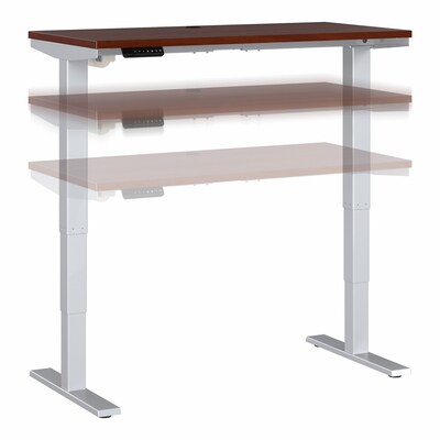 Bush Business Furniture Move 40 Series 28-48 Adjustable Standing Desk, Hansen Cherry/Cool Gray M
