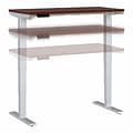 Bush Business Furniture Move 40 Series 48W Electric Height Adjustable Standing Desk, Hansen Cherry/