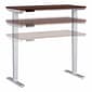 Bush Business Furniture Move 40 Series 28''-48'' Adjustable Standing Desk, Hansen Cherry/Cool Gray Metallic (M4S4824HCSK)