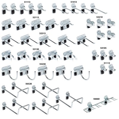 Triton Products Steel LocHook Kit, 46 Assorted Pegboard Hooks (LH1-KIT)