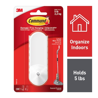 Command Large Hook, 5 lb., White (17069)