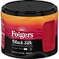 Folgers Black Silk Ground Coffee, Dark Roast, 22.6 oz. (02054)
