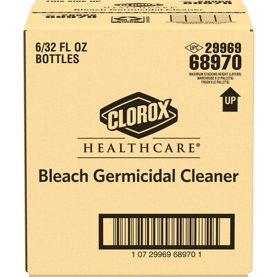 Clorox Healthcare Bleach Germicidal Cleaner Spray, Unscented, 32 oz., 6/Carton (CLO 068970CT)