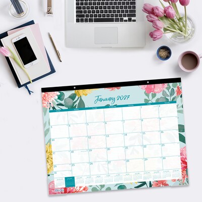 2027 Blue Sky Reflections 22" x 17" Monthly Desk Pad Calendar (117886-27)