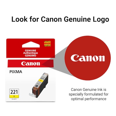 Canon 221 Yellow Standard Yield Ink Cartridge   (2949B001)