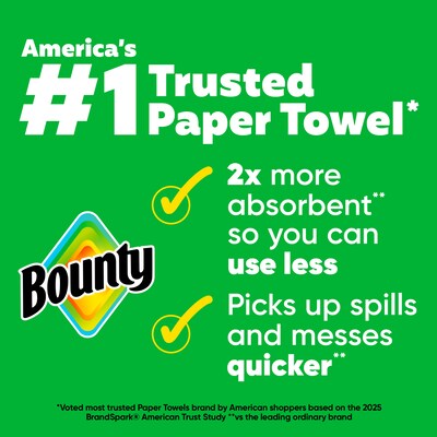 Bounty Select-A-Size Double Plus Paper Towels, 2-ply, 103 Sheets/Roll, 8 Rolls/Pack (92740)