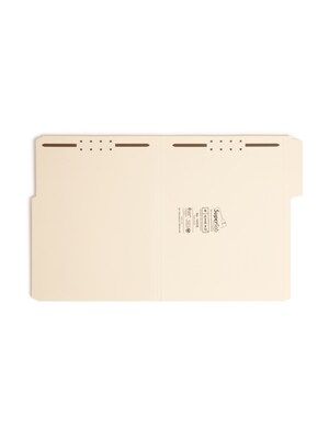 Smead SuperTab Classification Folders, Oversized Reinforced 1/3-Cut Tab, Letter Size, Manila, 50/Box (14535)