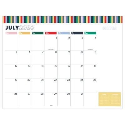 2026-2027 TF Publishing Artisan 17 x 22 Academic Monthly Desk Pad Calendar (AY27-8202)