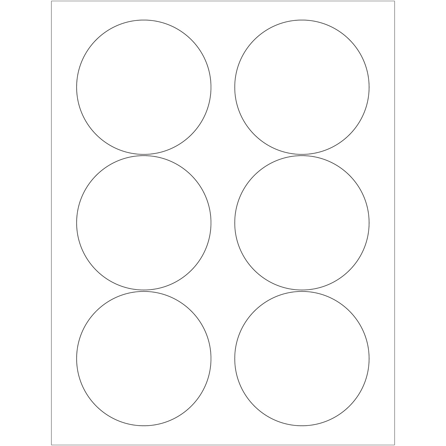 Tape Logic Laser/Inkjet Labels, 3.33 Dia., White, 600/Carton (LL147)