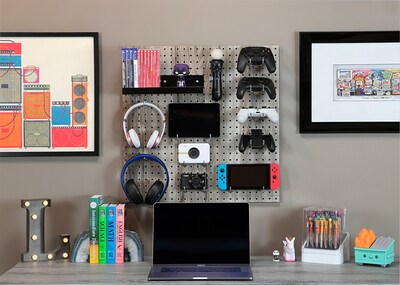 Triton Products High Density, Thermally Fused Laminate, Decorative Pegboard, Set of 2 (024-DW)