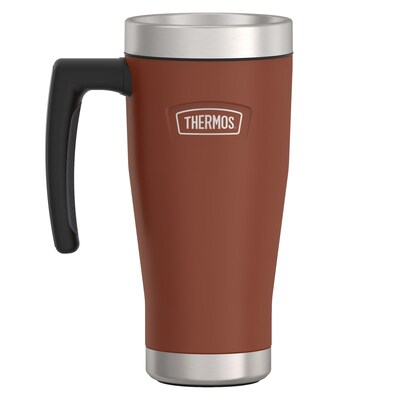 Thermos Icon Stainless Steel Vacuum Insulated Travel Mug, 16 oz., Saddle, (THRIS1002SD4)