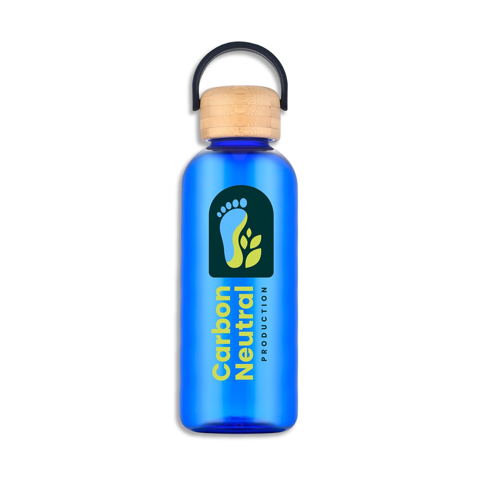 Custom Vail RPET Water Bottle with Bamboo Lid 21 oz