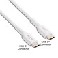 NXT Technologies™ 6 Ft. Braided USB-C Cable, White (NX60470)