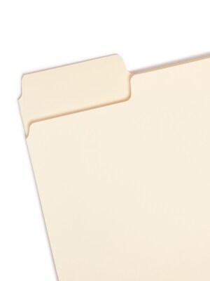 Smead SuperTab File Folder, 3 Tab, Letter Size, Manila, 24/Pack (10380)