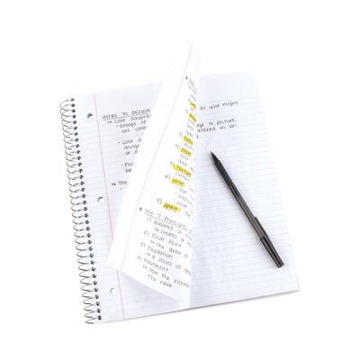 Five Star 1-Subject Notebooks, 8.5" x 11", College Ruled, 100 Sheets, Assorted Colors, 6/Pack (MEA38052)