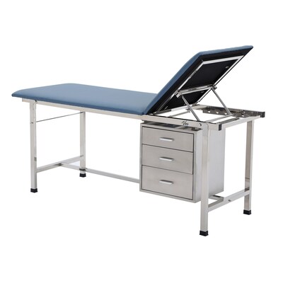 Viva Comfort Adjustable Medical Exam Table with Storage, Blue (ADI996-01-DR3-BLU-MK)