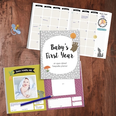 TF Publishing Baby 1st year 9" x 11" Undated Planner, Paperboard Cover, Multicolored (99-1022)