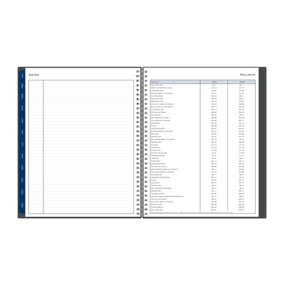 2027 Blue Sky Passages 8.5" x 11" Calendar Year Weekly & Monthly Standard Planner, Plastic Cover, Black (100009-27)