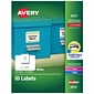 Avery Laser/Inkjet Permanent Durable ID Label with TrueBlock® Technology, White, 225/Pack (06572)