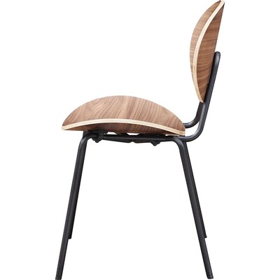 Lorell Bentwood Plywood Cafe Guest Chairs, Walnut, 2/Carton (LLR42962)