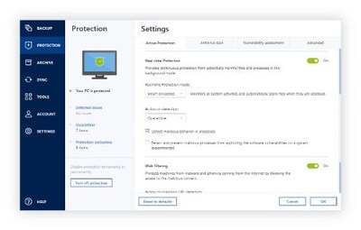 Acronis Cyber Protect Home Office Advanced Edition with 500GB Cloud Storage, Windows/Mac, 1-Year Sub