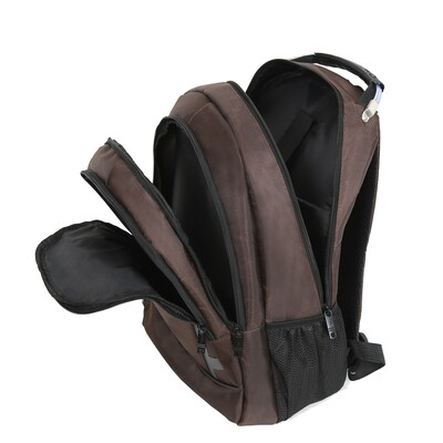 DUKAP EMINENT Laptop Compatible Backpack, Large, Brown (BDK-EMI-BRO)