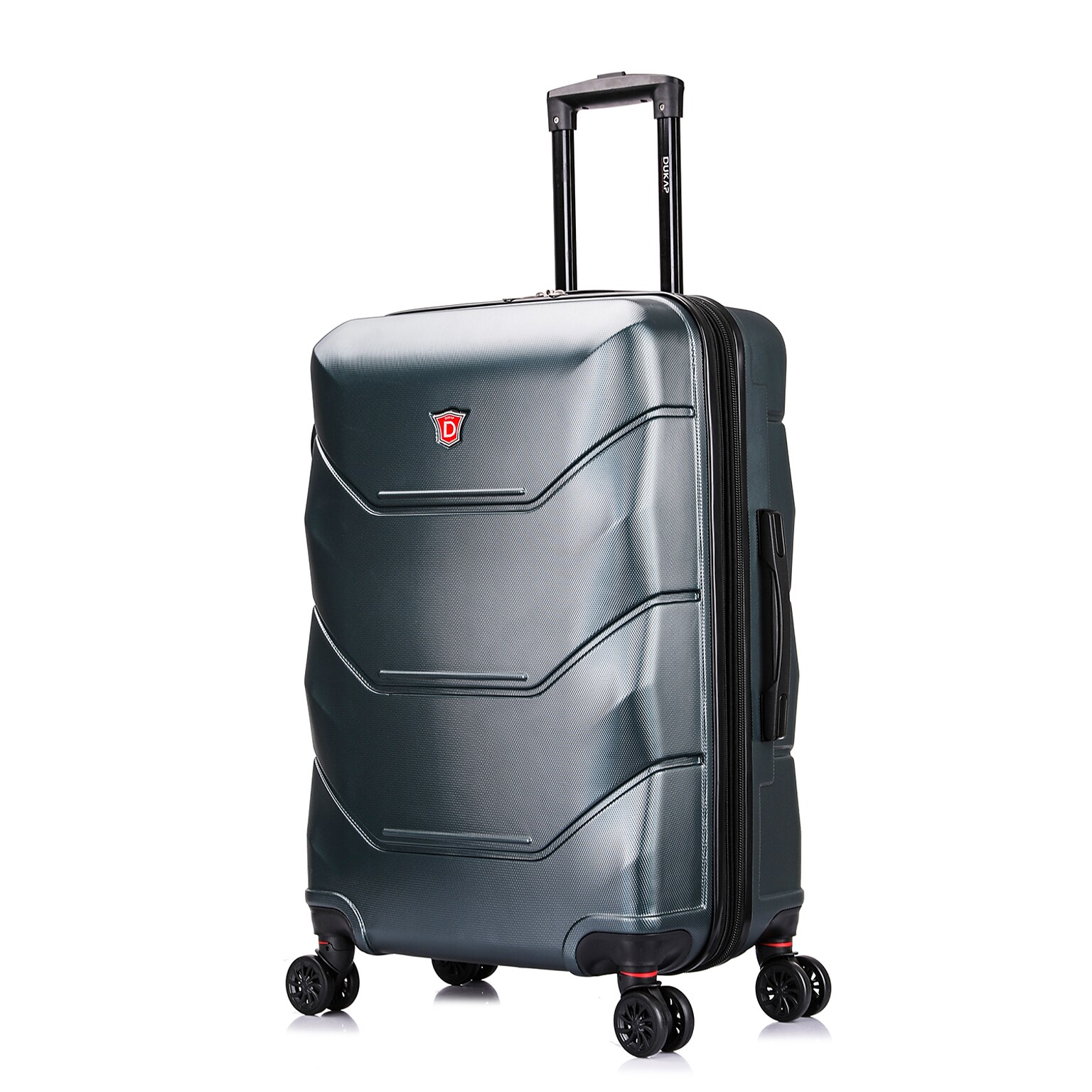 DUKAP Zonix 26 Hardside Suitcase, 4-Wheeled Spinner, TSA Checkpoint Friendly, Green (DKZON00M-GRE)