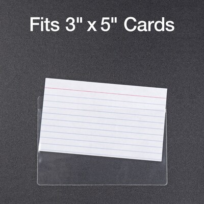 Cardinal HOLD IT Index Card Pocket, Clear, 100/Box (CRD 21150CB)