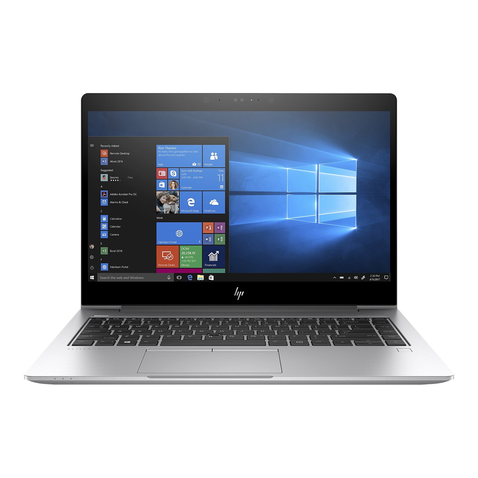 HP EliteBook 840 G5 14 Refurbished Laptop, Intel Core i5-8350U, 8GB Memory, 256GB SSD, Windows 11 Professional (J5-840G5A01)