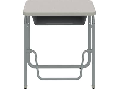 Safco AlphaBetter 28 Student Desk, Pebble Gray (1224GR)