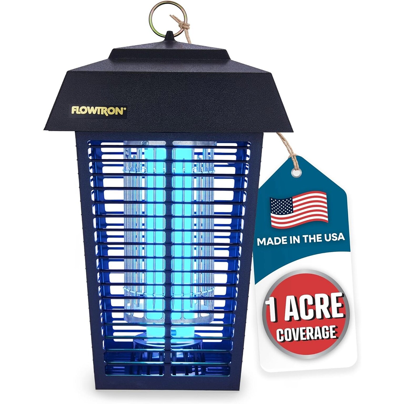 Flowtron Eletric Bug Zapper, 1 Acre of Coverage, 40W Bulb & 5600V Instant Killing Grid (FLWBK40D)