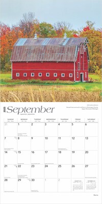 2025 BrownTrout Barns 12" x 12" Monthly Square Wall Calendar (9781975474492)