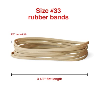 Staples Economy #33 Rubber Bands, 700/Pack (28619-CC)