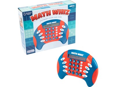 Educational Insights Math Whiz Electronic Flash Card Game, Red/Blue (8897)