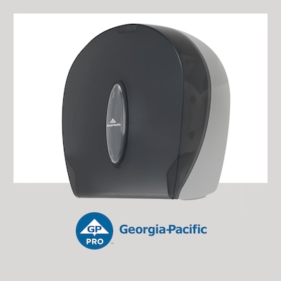 Georgia-Pacific Jumbo Jr. Toilet Paper Dispenser, Translucent Smoke (59009)