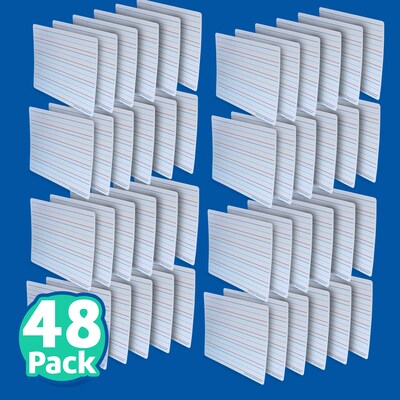 Flipside Double Sided Dry-Erase Mobile Whiteboard, 9" x 12", Pack of 48 (FLP20234)