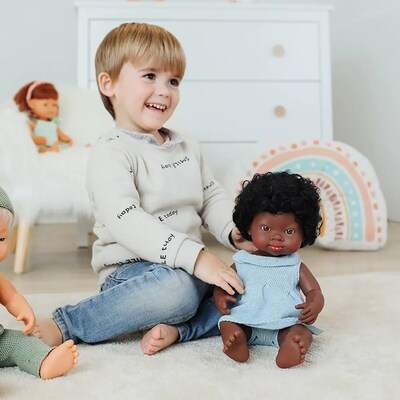 MINILAND Clothes for 15 Dolls, Knitted Outfit Dress & Headband (MLE31687)