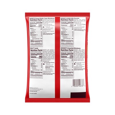HERSHEYS, REESES and ROLO Assorted Chocolate Flavored Christmas Candy Variety Bag, 19.44 oz (HEC44