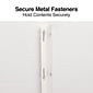 Staples Smooth 2-Pocket Paper Folder with Fasteners, White, 25/Box (50778/27545-CC)