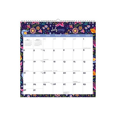 ISBN 9781975471989 product image for 2023-2024 StarGifts Floral Splendor 12 x 12 Academic & Calendar Monthly Wall Cal | upcitemdb.com