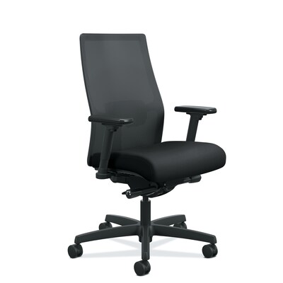 HON Ignition 2.0 Mesh/Fabric Computer and Desk Chair, Black (HONI2M2AMLC10TK)