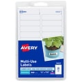 Avery Laser/Inkjet Multipurpose Labels, 1/2 x 1 3/4, White, 20/Sheet, 42 Sheets/Pack (5422)